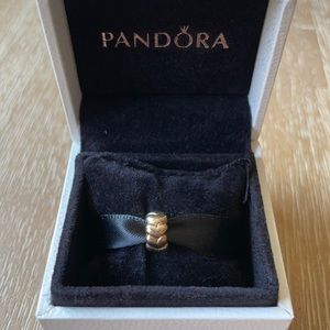 Pandora 14K Yellow Gold Big Hearts Charm